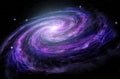 Spiral Galaxy in deep spcae, Royalty Free Stock Photo