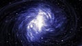 Spiral Galaxy in deep spcae Royalty Free Stock Photo