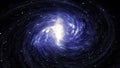 Spiral Galaxy in deep spcae Royalty Free Stock Photo
