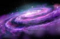 Spiral Galaxy in deep spcae, Royalty Free Stock Photo