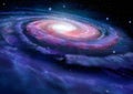 Espiral galaxia de leche manera 