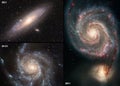 Spiral Galaxy Photo Collage. M31-M51-M101. Elements of this picture furnished by NASA