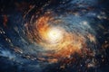 Spiral Galaxy on the Screen, Cosmic Exploration, Generative AI