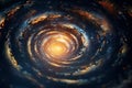 Spiral Galaxy on the Screen, Cosmic Exploration, Generative AI