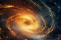 Spiral Galaxy on the Screen, Cosmic Exploration, Generative AI