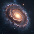 A spiral galaxy in the sky, following the Fibonacci sequence.