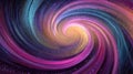 Spiral Galaxy Swirling with Bright Cosmic Core Royalty Free Stock Photo