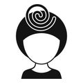 Spiral head pressure icon simple vector. Dizziness ill Royalty Free Stock Photo