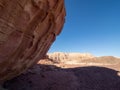 Spiral Hill natural formation detail at Timna Park, Israel