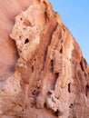 Spiral Hill natural formation detail at Timna Park, Israel