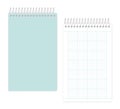 Spiral junior legal size notebook with squared metric field rule