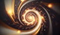 a spiral of light is shown in this artistic image of a spiral Royalty Free Stock Photo