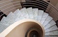 Spiral Marble Office Stairs Royalty Free Stock Photo