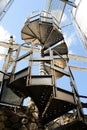 Spiral Metal Stairs Royalty Free Stock Photo