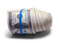 Spiral Money Roll Royalty Free Stock Photo