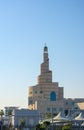 Spiral mosque of Islamic center in Doha Qatar Royalty Free Stock Photo