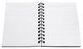 Spiral notebook blank paper Royalty Free Stock Photo