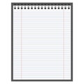 Spiral notebook horizontal lines