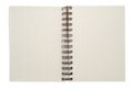 Spiral notebook isolated