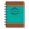 Spiral notebook mockup with place for your image, text or corporate identity details