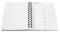 Spiral notebook opend Royalty Free Stock Photo