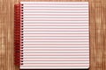 spiral notebook paper with ruled lines