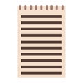 Spiral Notepad With Horizontal Lines Icon