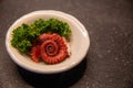 Spiral Octopus Sashimi Royalty Free Stock Photo