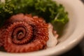 Spiral Octopus Sashimi Royalty Free Stock Photo