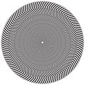 Spiral Optical Illusion Pattern Background.