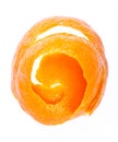 Spiral orange peel Royalty Free Stock Photo