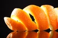 Spiral orange peel Royalty Free Stock Photo