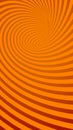 Spiral Orange Striped Abstract Tunnel Background