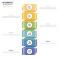 Spiral paper origami infographic for business presentation