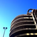 Spiral parking garage ramp. Royalty Free Stock Photo