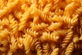 Spiral pasta texture Boiled egg noodles in captivating full frame pattern Royalty Free Stock Photo