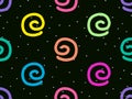 Spiral pastel rainbow background