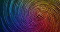 A spiral pattern composed of multicolored lines creates a vortex effect. The lines transition from Royalty Free Stock Photo