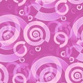 Spiral pattern pink violet purple overlaying