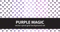 Spiral pattern set Purple Magic. Vector seamless backgrounds Royalty Free Stock Photo