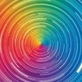And spiral patterns create a vivid rainbow effect transitioning Royalty Free Stock Photo
