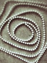 Spiral pearls grey