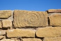 Spiral Petroglyphs in Mesa Verde National Park Royalty Free Stock Photo