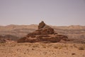 Spiral rock in National Park Timna in southern Israel.