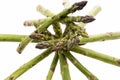 Spiral-Shaped Stack of Green Asparagus Spears Royalty Free Stock Photo