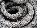 Spiral of ship rope Royalty Free Stock Photo