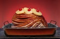 Spiral Sliced Ham for Holiday Dinner Royalty Free Stock Photo