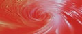 Spiral sound waves in vibrant red tones with space for branding and design elements