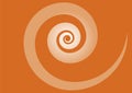 Spiral spinning orange vector background Royalty Free Stock Photo