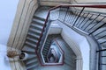 Spiral Stair in an Old Building, Shanghai, China Royalty Free Stock Photo